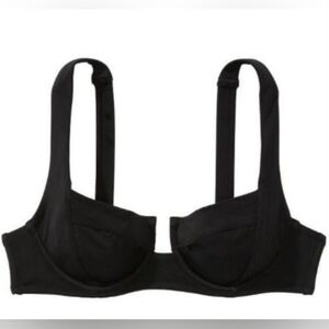 34C 36C 34D Victoria's Secret Swim Full Coverage Bikini Top Black